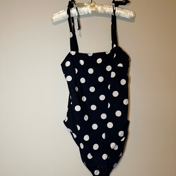 Zara Black and White Polka Dot Bodysuit - Picture 11 of 13